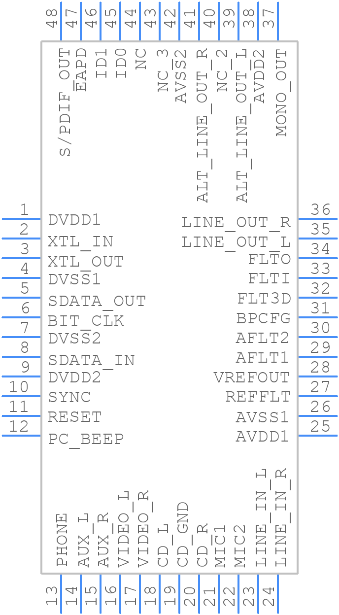 CS4299-JQZ - Cirrus Logic - PCB symbol