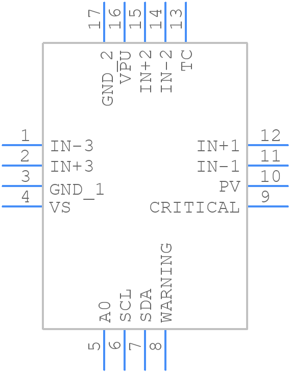 INA3221AIRGVR - Texas Instruments - PCB symbol