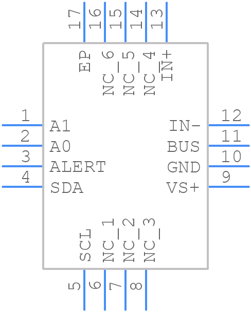 INA230AIRGTR - Texas Instruments - PCB symbol