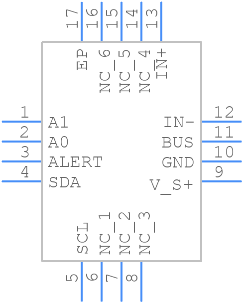 INA230AIRGTT - Texas Instruments - PCB symbol