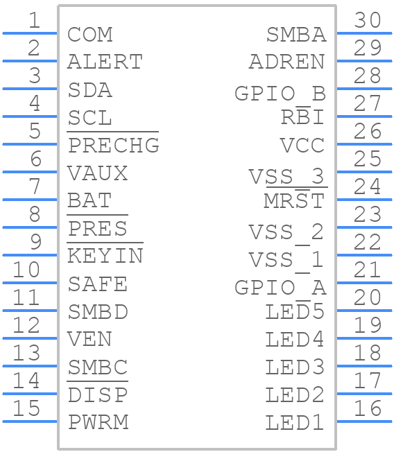 BQ78350DBTR-R1 - Texas Instruments - PCB symbol