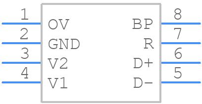 CHY101D - Power Integrations - PCB symbol