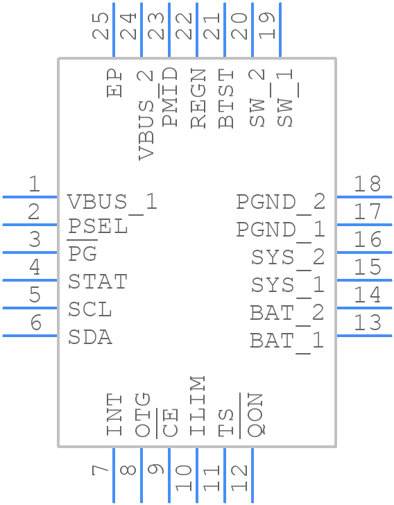 BQ24298RTWT - Texas Instruments - PCB symbol