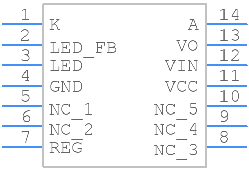 GP2Y0D805Z0F - Sharp Microelectronics - PCB symbol