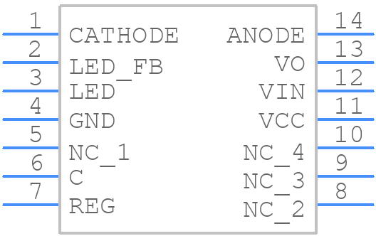 GP2Y0D810Z0F - Sharp Microelectronics - PCB symbol