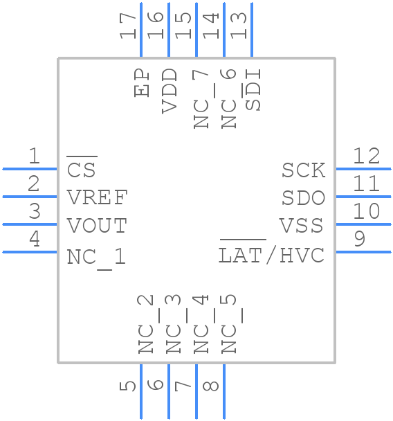 MCP48CMB01-E/MG - Microchip - PCB symbol