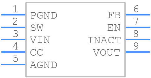 TPS61235RWLT - Texas Instruments - PCB symbol