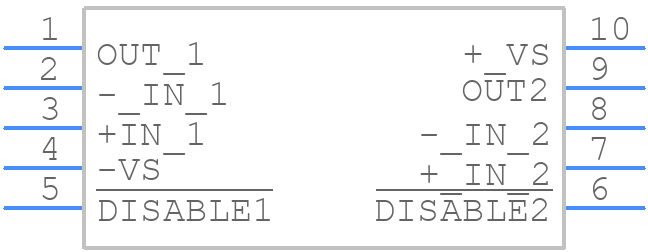 ADA4895-2ARMZ - Analog Devices - PCB symbol