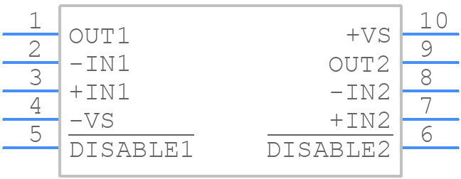 ADA4895-2ARMZ-RL - Analog Devices - PCB symbol