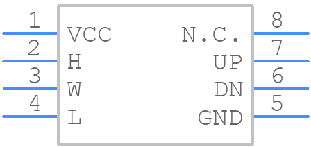 MAX5128ELA+T - Analog Devices - PCB symbol