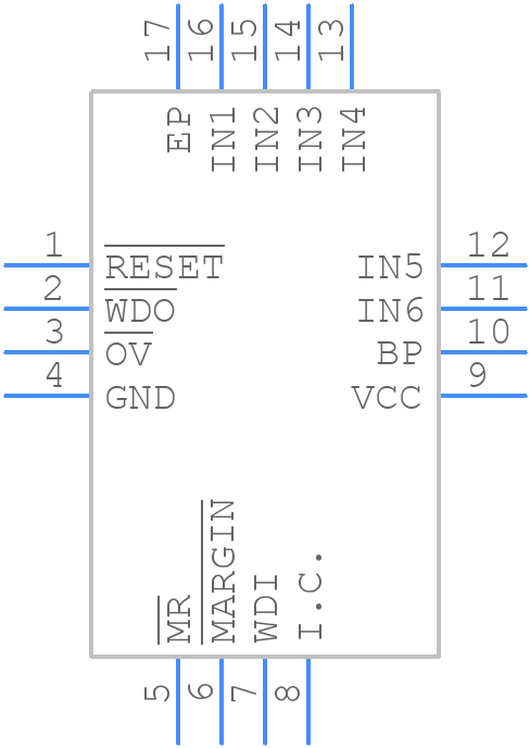 MAX6887QETE+ - Analog Devices - PCB symbol