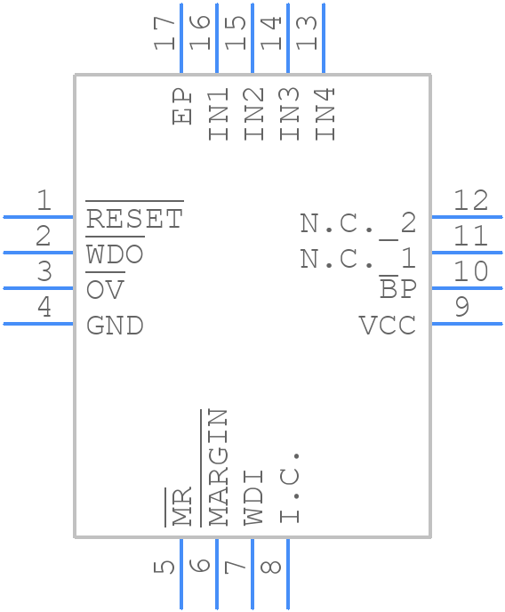 MAX6888QETE+ - Analog Devices - PCB symbol