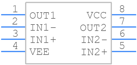 MAX4092AUA+ - Analog Devices - PCB symbol