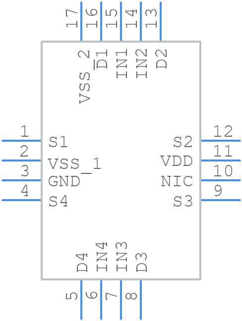 ADG1611BCPZ-REEL - Analog Devices - PCB symbol
