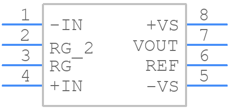 AD8421ARZ - Analog Devices - PCB symbol