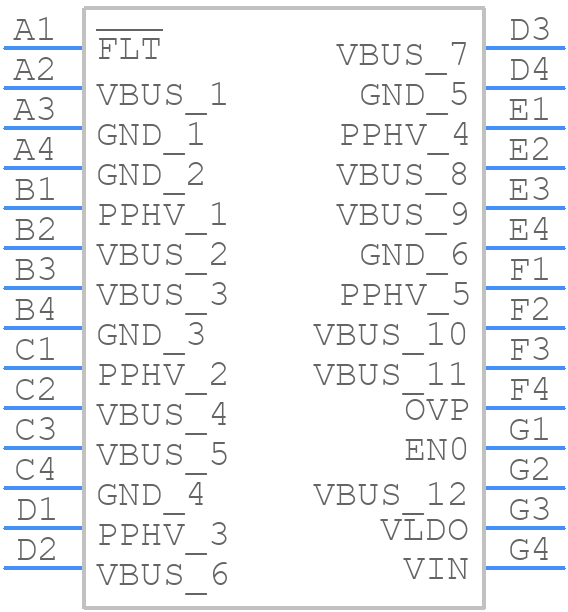 PTPS66121A0YBGR - Texas Instruments - PCB symbol