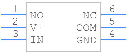 MAX4729ELT+T - Analog Devices - PCB symbol