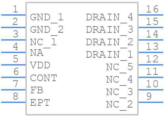 VIPER38HD - STMicroelectronics - PCB symbol