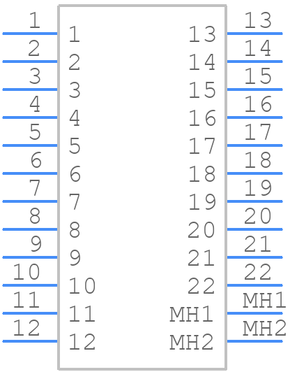 828801-7 - TE Connectivity - PCB symbol