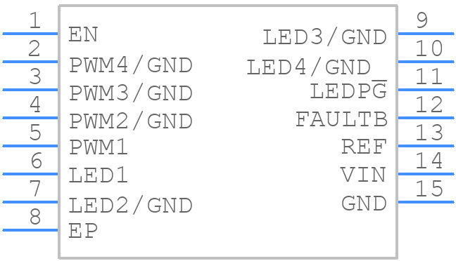 AL1792AFE-13 - Diodes Incorporated - PCB symbol