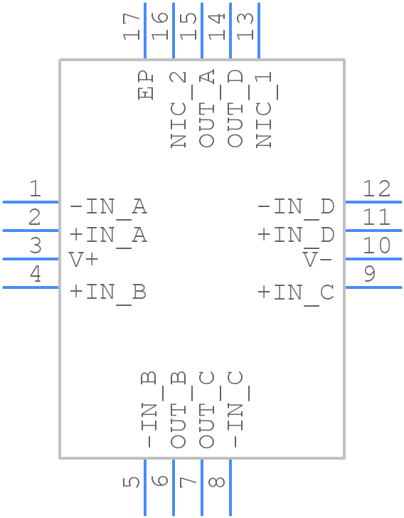 ADA4084-4ACPZ - Analog Devices - PCB symbol