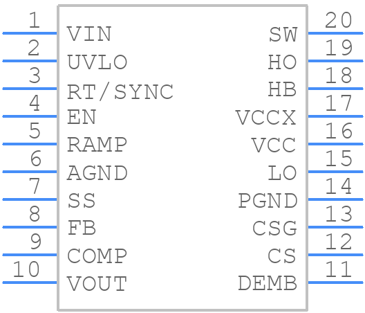 LM5116WG/NOPB - Texas Instruments - PCB symbol