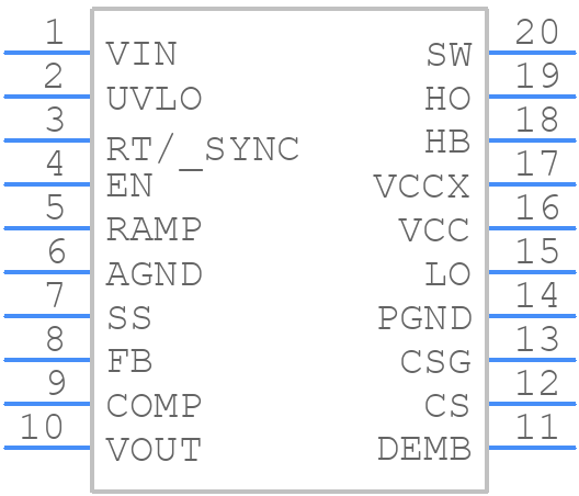 LM5116HJD - Texas Instruments - PCB symbol