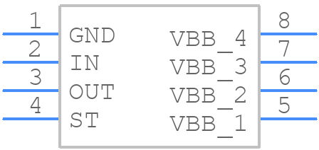 ISP742RI - Infineon - PCB symbol
