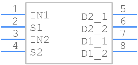 ZXMS6004DT8TA - Diodes Incorporated - PCB symbol