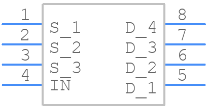 ZXMS6004N8-13 - Diodes Incorporated - PCB symbol