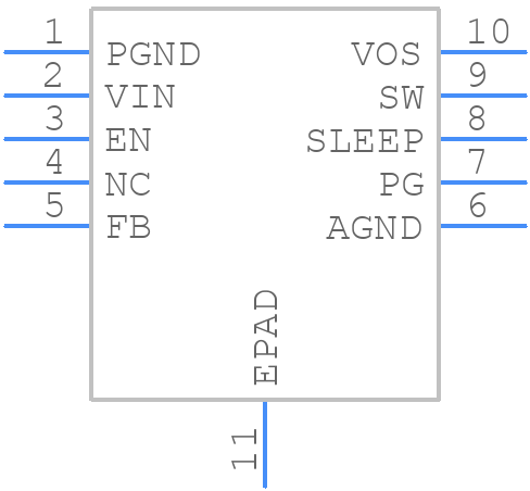 TPS62175DQCR - Texas Instruments - PCB symbol