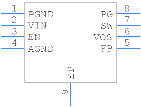 TPS62170DSGR - Texas Instruments - PCB symbol