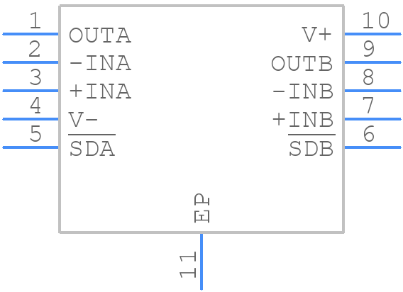 LTC6269HDD#PBF - Analog Devices - PCB symbol