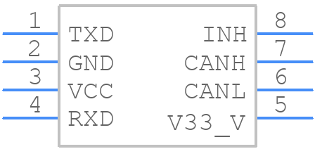 TLE6250G V33 - Infineon - PCB symbol
