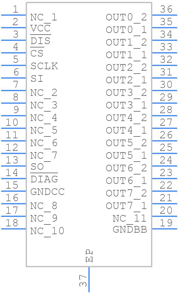 ISO1H812G - Infineon - PCB symbol