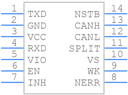 TLE6251-2G - Infineon - PCB symbol