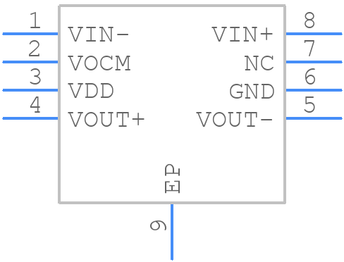 THS4121ID - Texas Instruments - PCB symbol