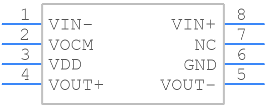 THS4121CDGKR - Texas Instruments - PCB symbol