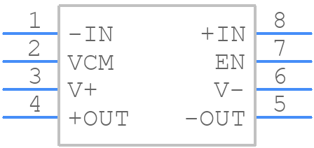 LMH6552MA/NOPB - Texas Instruments - PCB symbol