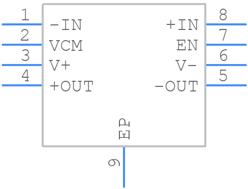 LMH6552SD/NOPB - Texas Instruments - PCB symbol