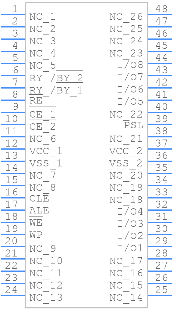 TH58NVG4S0FTAK0 - Toshiba - PCB symbol