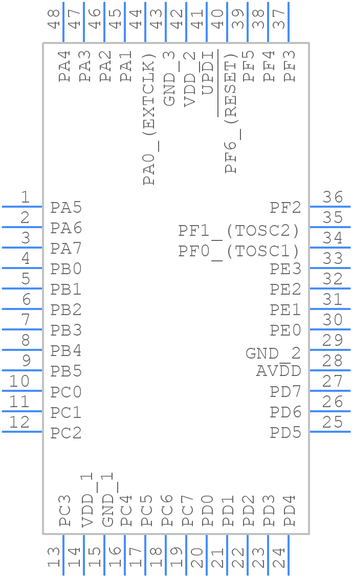 ATMEGA3209-AF - Microchip - PCB symbol
