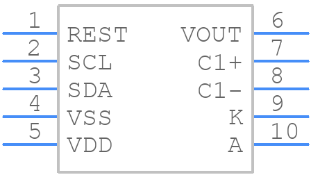 NHD-C0216CiZ-FSW-FBW-3V3 - Newhaven Display - PCB symbol