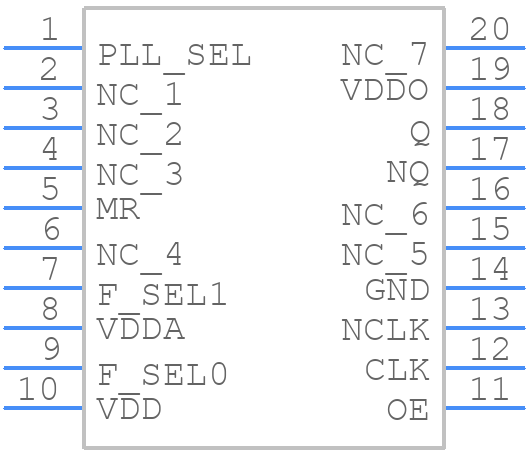 874001AGI-05LF - Renesas Electronics - PCB symbol
