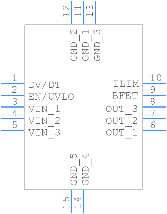 TPS259270DRCT - Texas Instruments - PCB symbol