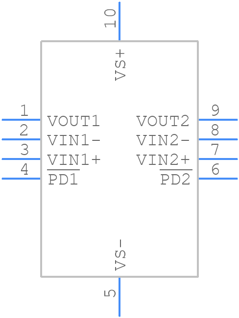 OPA2835IRMCT - Texas Instruments - PCB symbol
