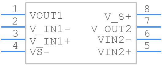OPA2835IDR - Texas Instruments - PCB symbol