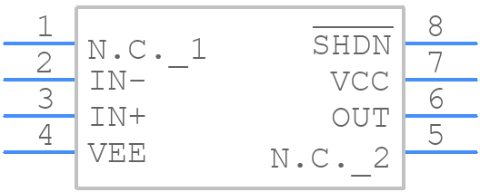 MAX4236BESA+T - Analog Devices - PCB symbol