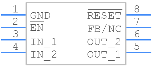 TPS76750QD - Texas Instruments - PCB symbol