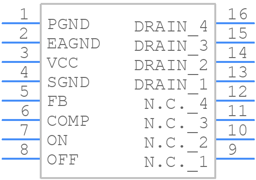 VIPER0PLDTR - STMicroelectronics - PCB symbol